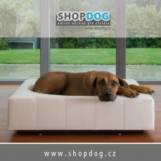 luxusní kožené postele pro psy značky PET.INTERIORS, www.shopdog.cz - KRAFT Servis s.r.o.